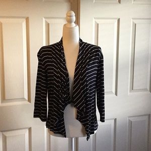 Black and white stripe jacket/ topper